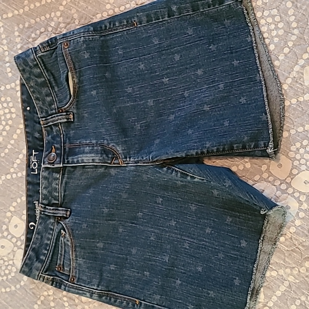 Ann Taylor Loft jean shorts size 2